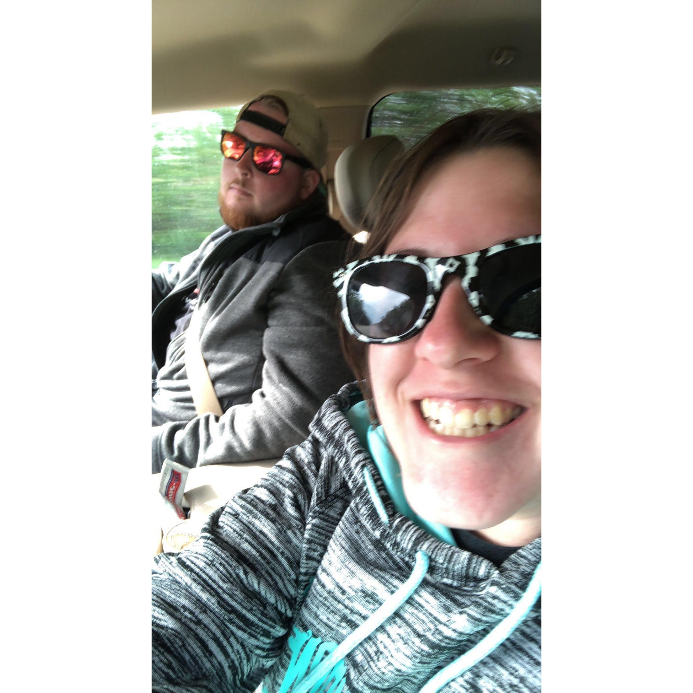 On the way to Munising, Michigan for vacay!