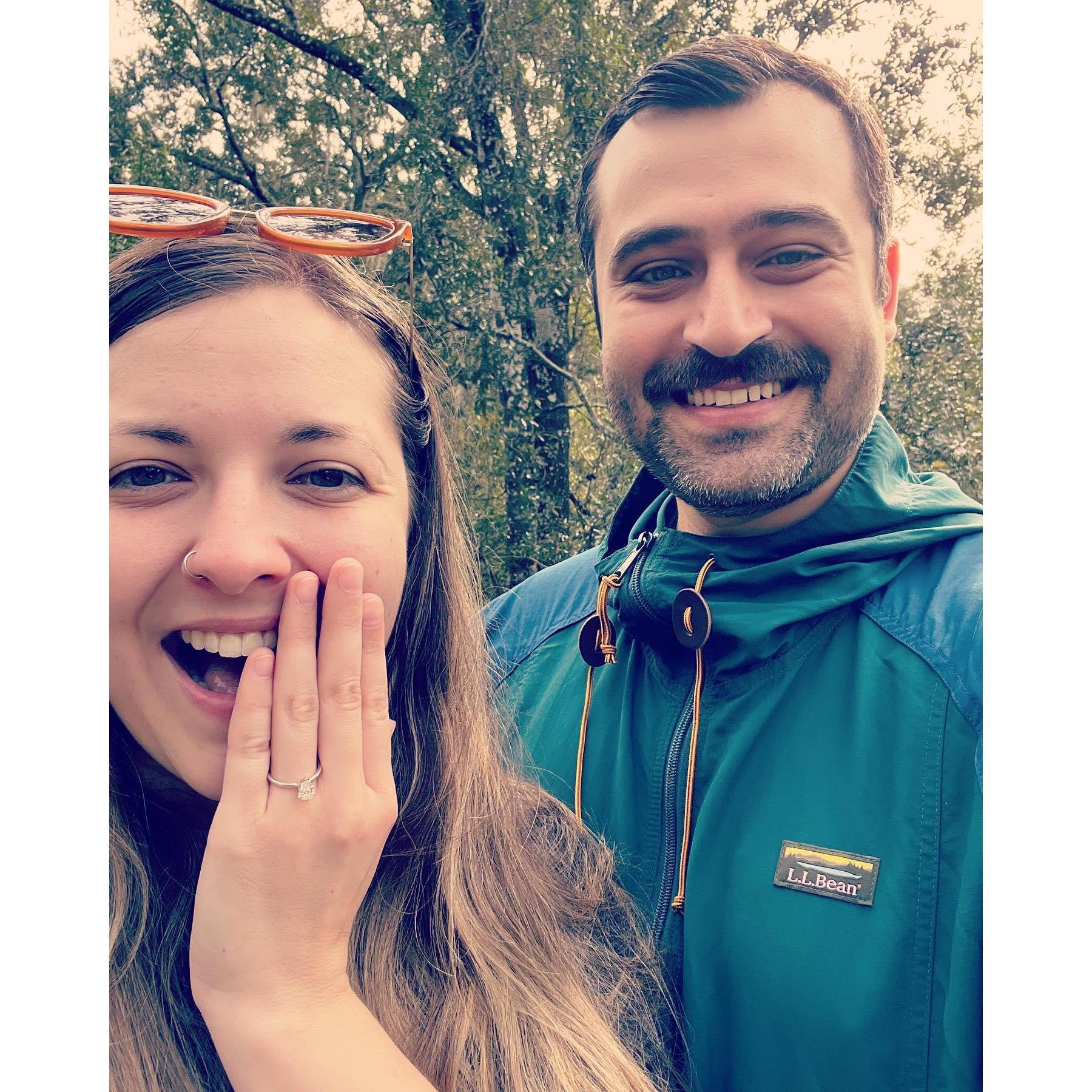 He proposed and I said yes!