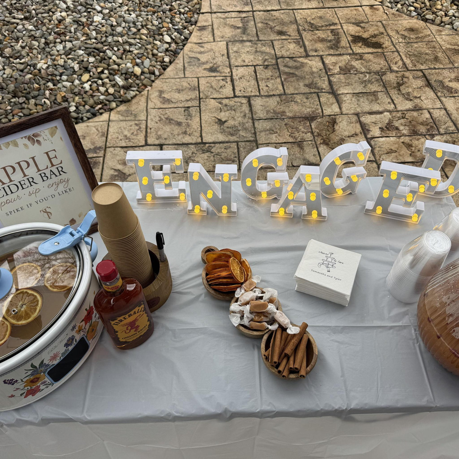 Our engagement party! We were so thankful for my sister & brother in law to host a perfect fall day celebrating this big milestone with some of our favorite people!