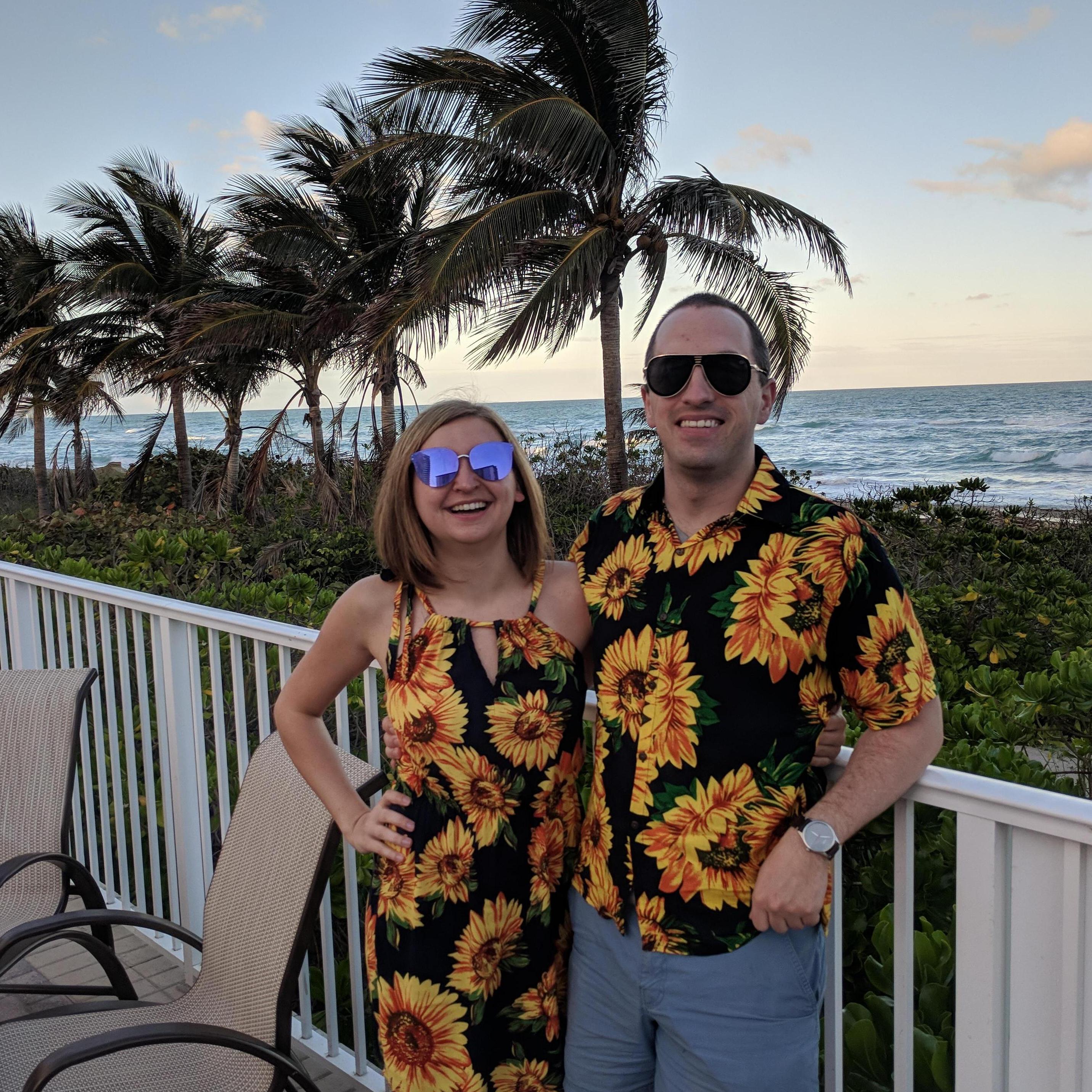Because what's more fun than ridiculous matching couple outfits?