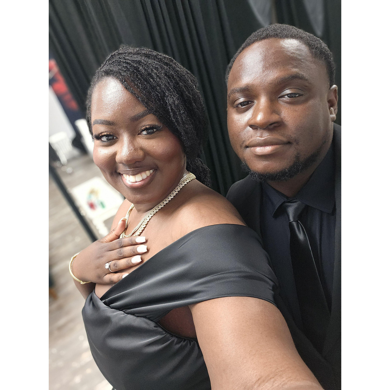 Behind the scenes of our engagement photo shoot.