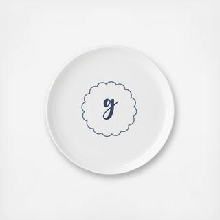 ID Navy Scallop Accent Plate