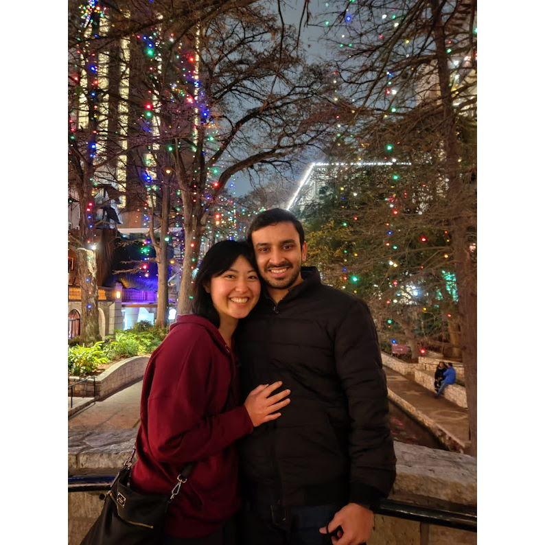 Our first "Christmas" ... we both spent that Christmas away with our families, so we had a late Christmas in January.
