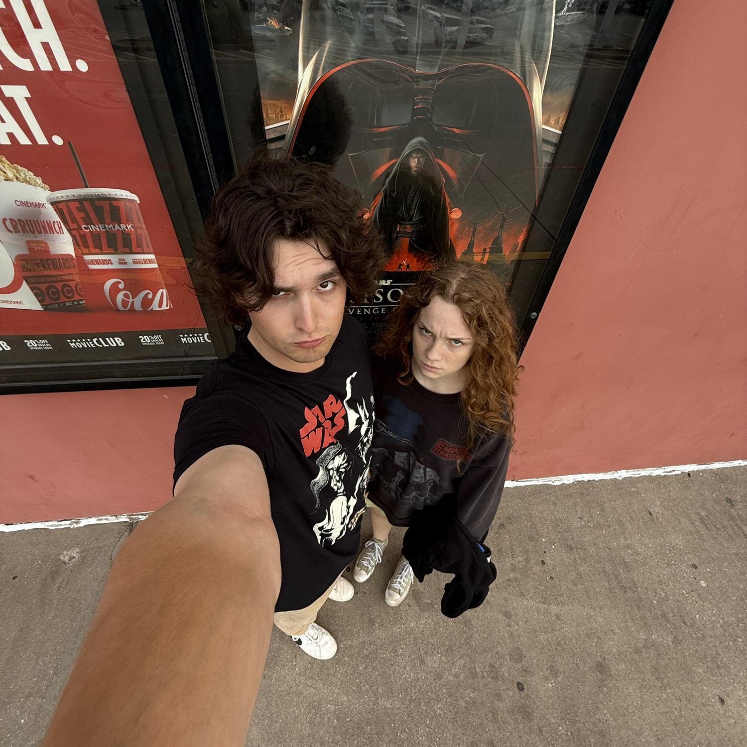 Before watching Revenge of the Sith in theatres, Kaylie cried (again)