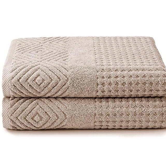 Texere 100% Organic Cotton Diamond Jacquard Towel Set