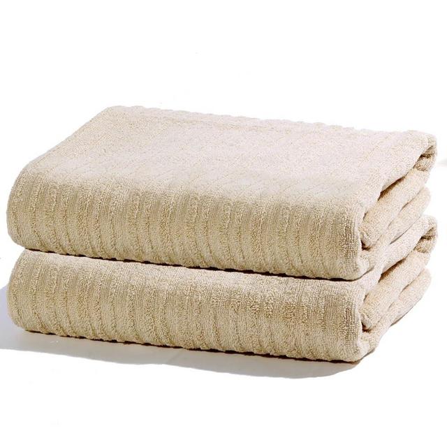 SURPASS Premium Pure Cotton Bath Towel, 100% Organic and Chemical-Free Cotton Towel with No Dyes for Daily Shower, Soft, Thick, Super Absorbent and Quick Drying (Large, 27" x 53")