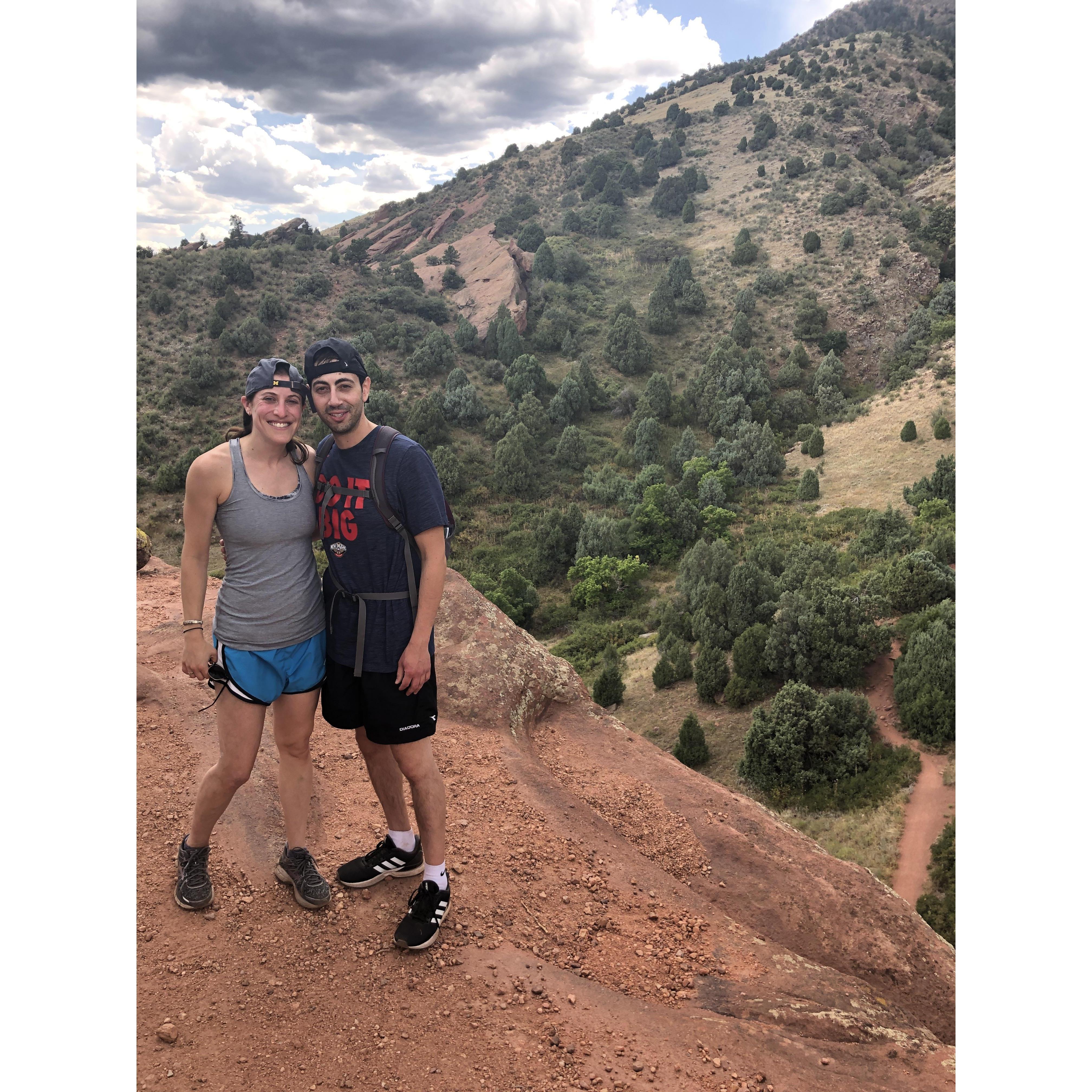 hiking Red Rocks in Denver, CO
