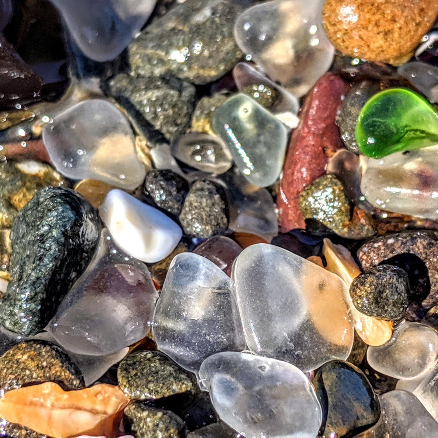 Glass beach in Fort Bragg