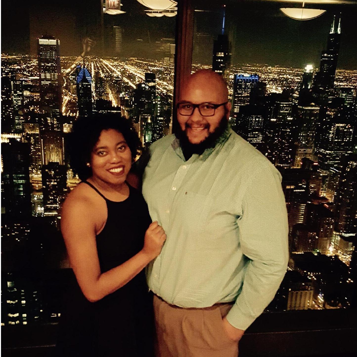 Dinner at the Signature Room, Chicago