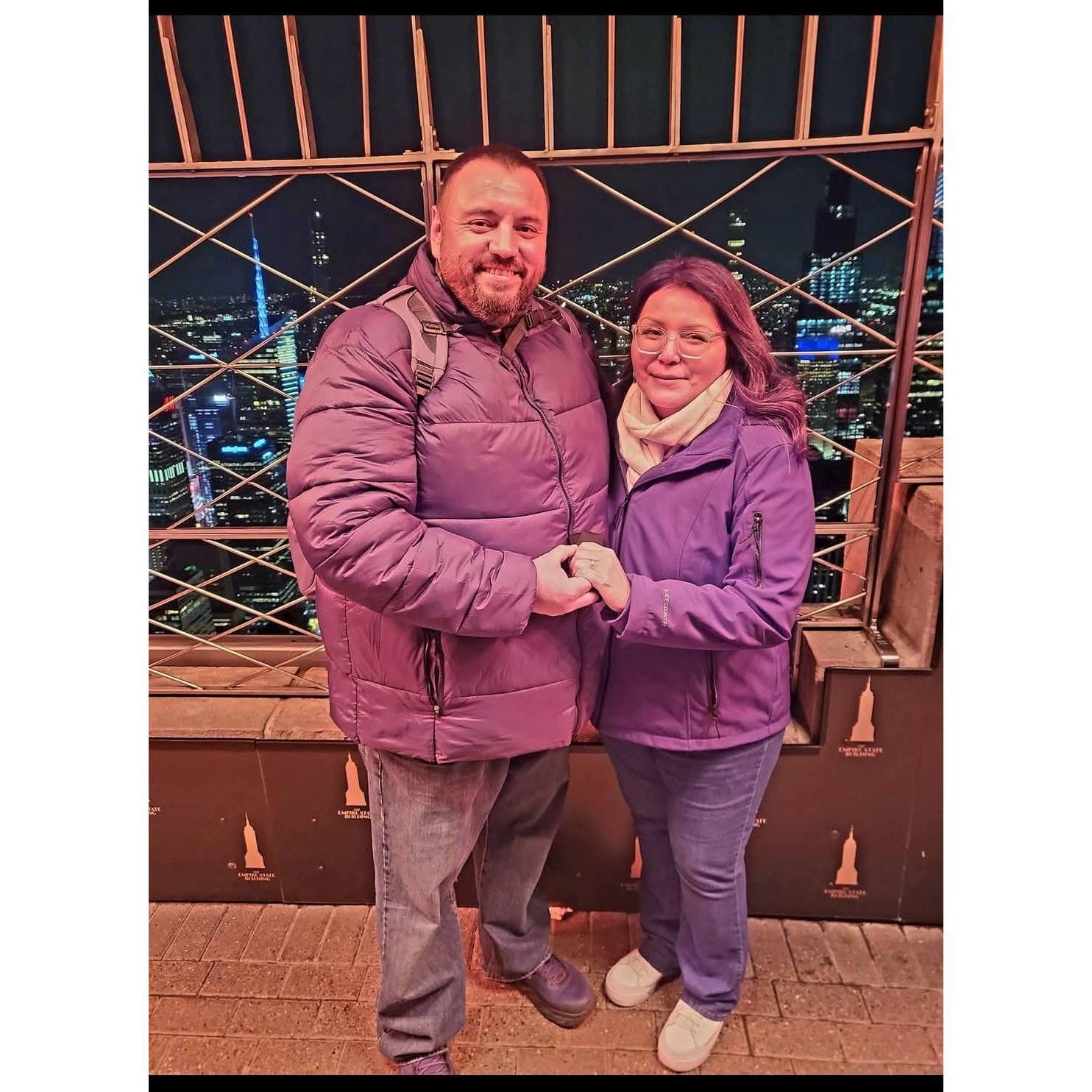 Brennen proposed while we were visiting the Empire State Building