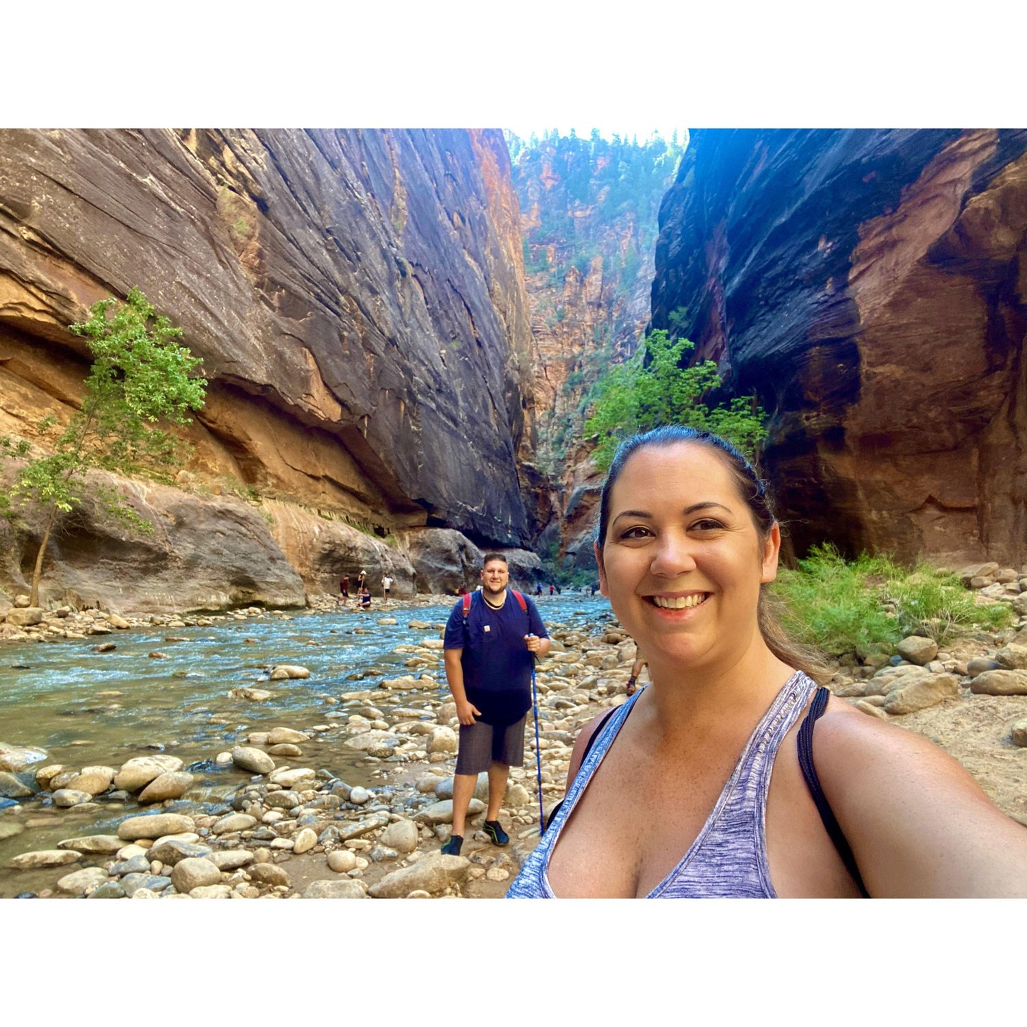 Hiking the Narrows in Zion