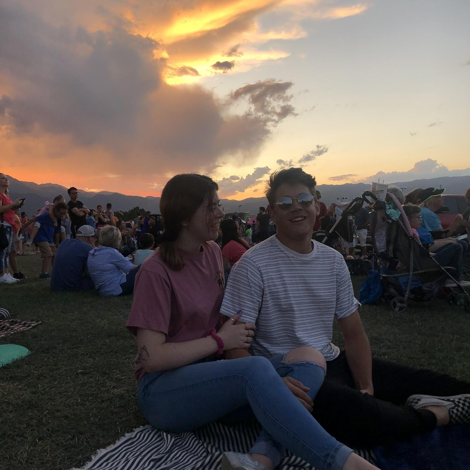 at the hot air balloon festival Colorado Springs - 2019