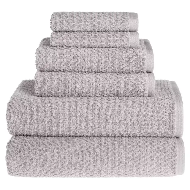 Wild Sage™ Savannah Cotton 6-Piece Towel Set in Lunar Rock Grey