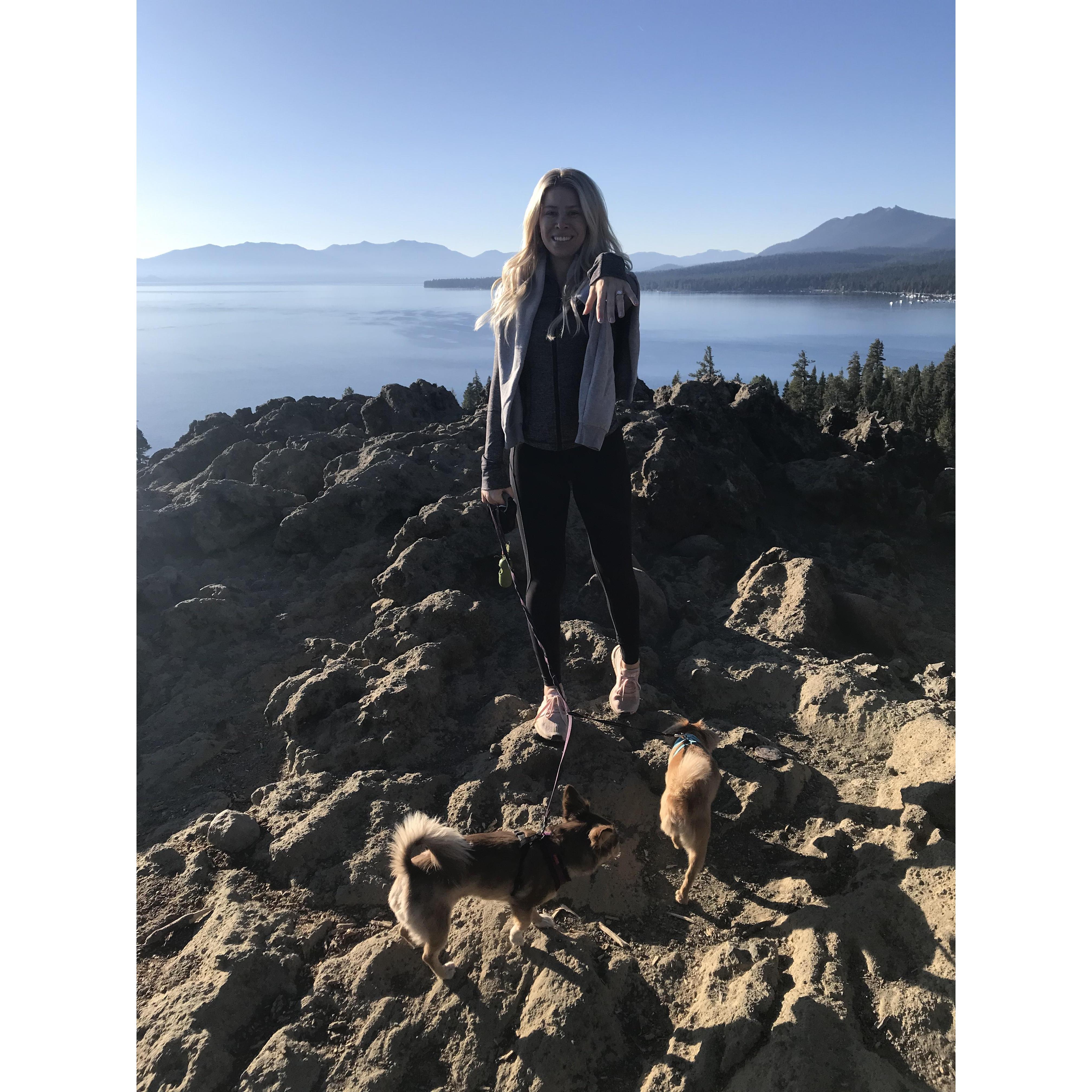 Top of Eagle Rock when we got engaged ♥️