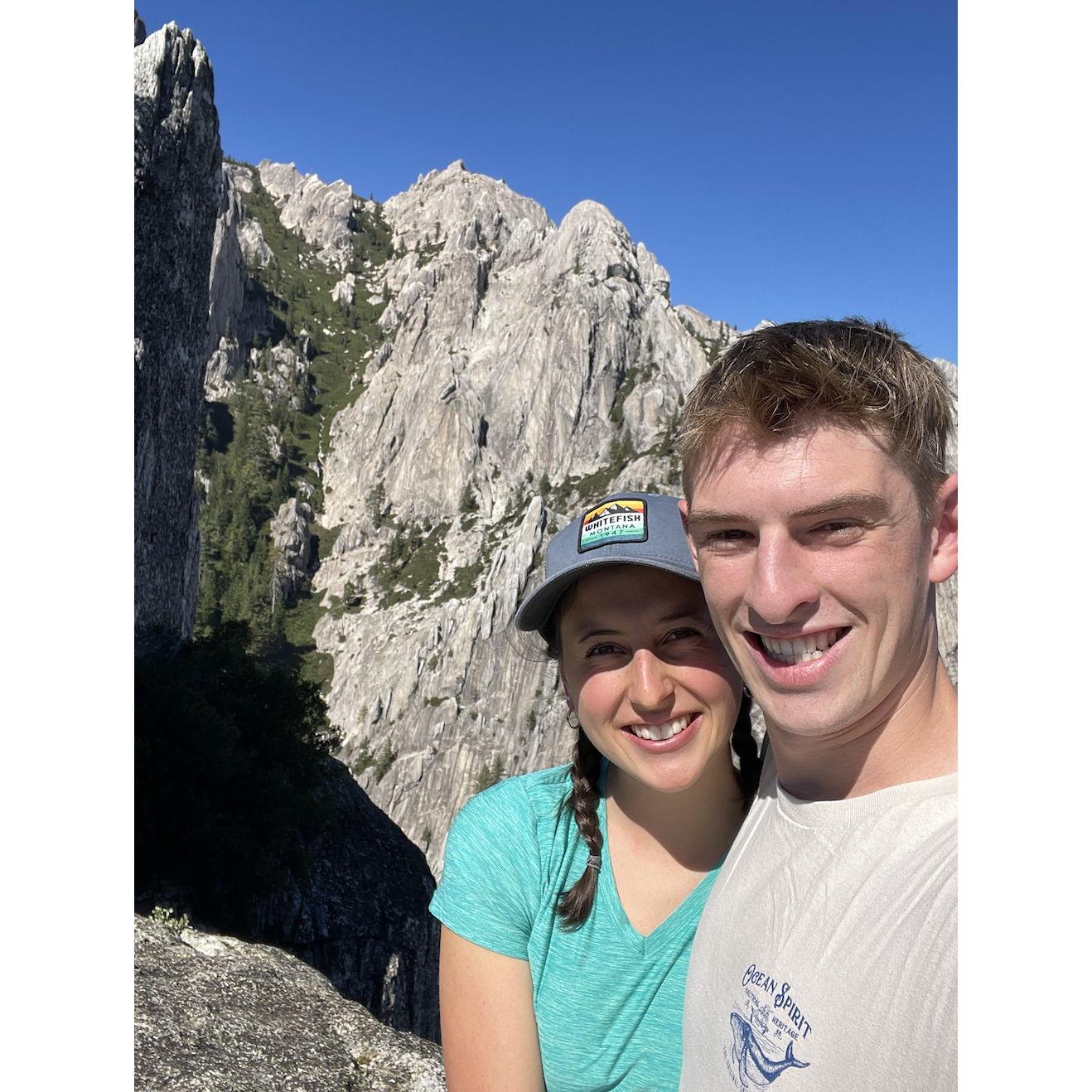 Seb's break, we hiked Castle Crags-September 27th