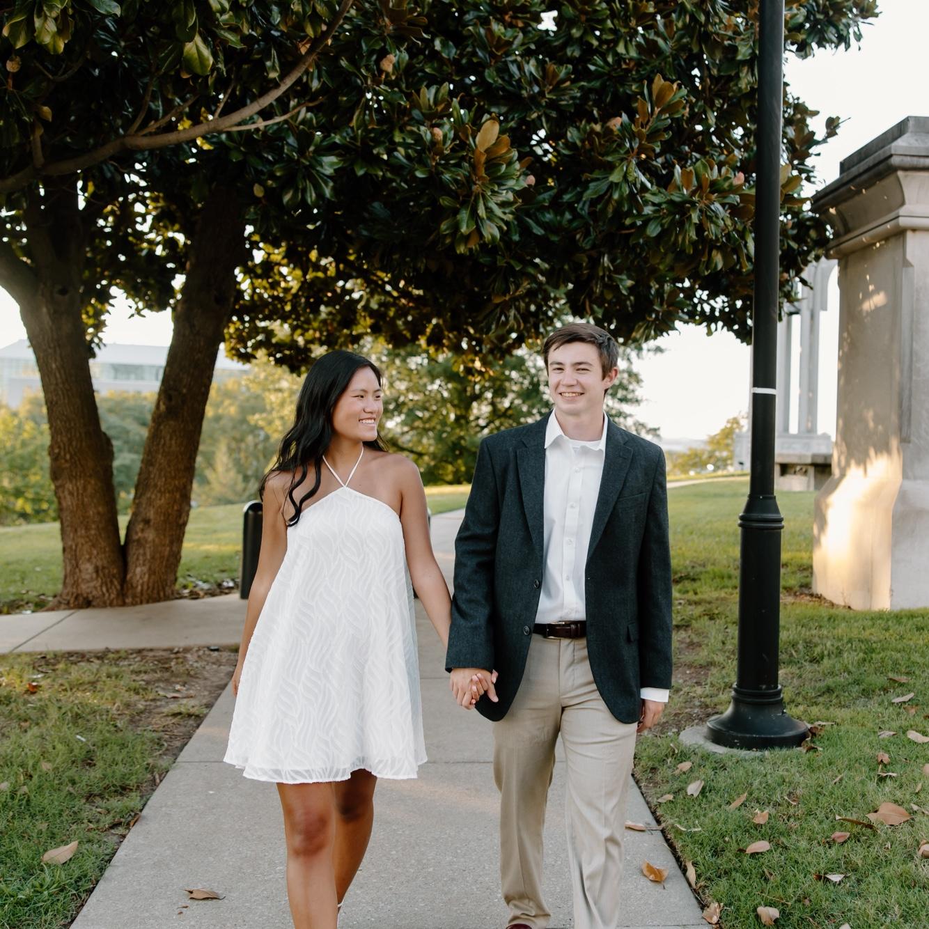 Summer 2025: We took our engagement pictures at the beautiful state capitol of Tennessee!