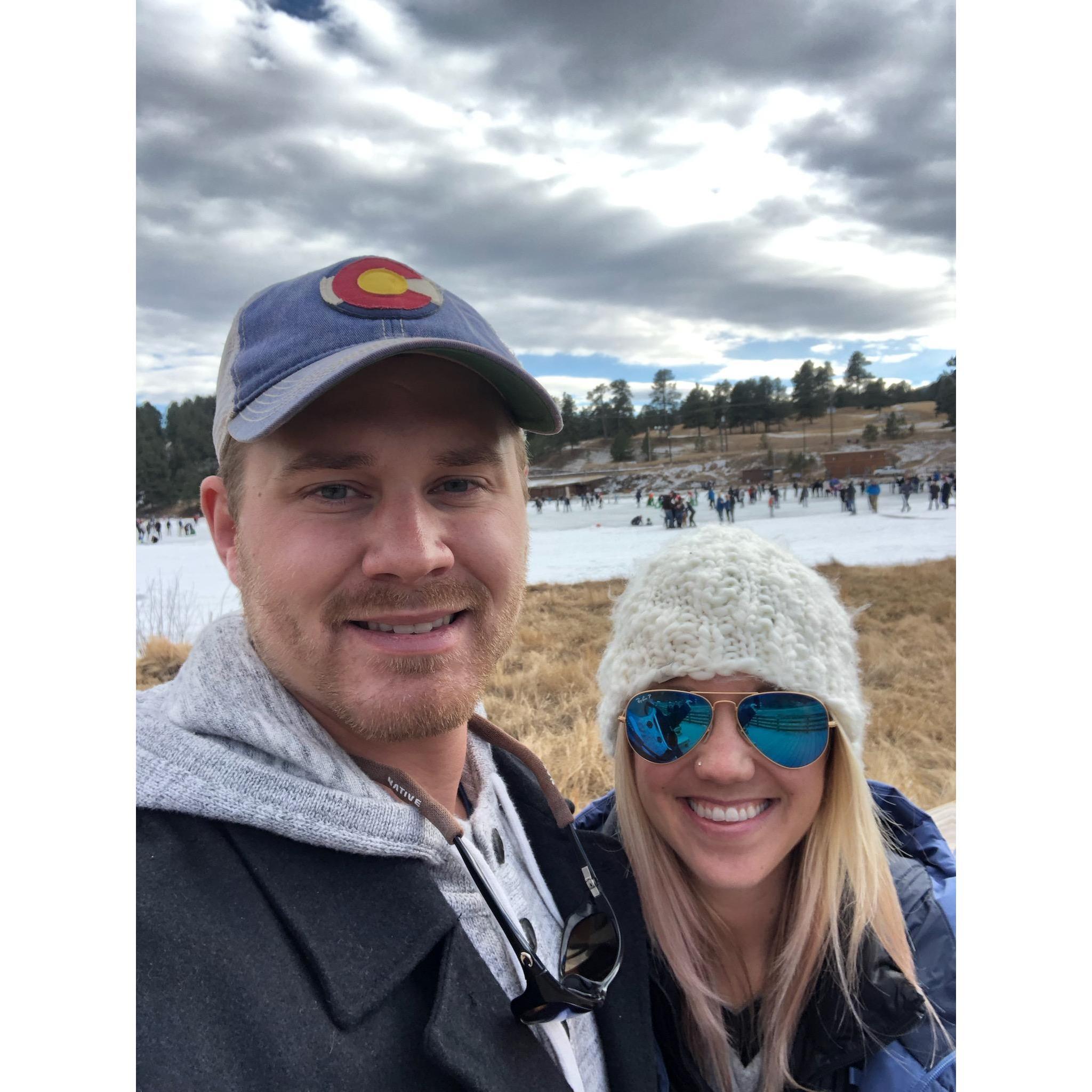 Ice Skating on Lake Evergreen