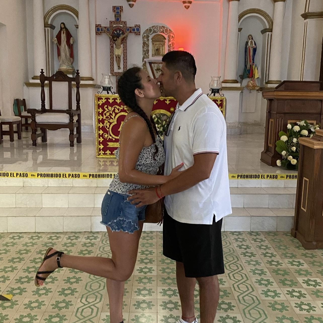Practicing for our big day in San Jose, Baja Mexico💒