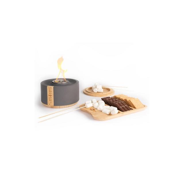 Smore's Gift Set with Bamboo Tray - Gray - Terra Flame