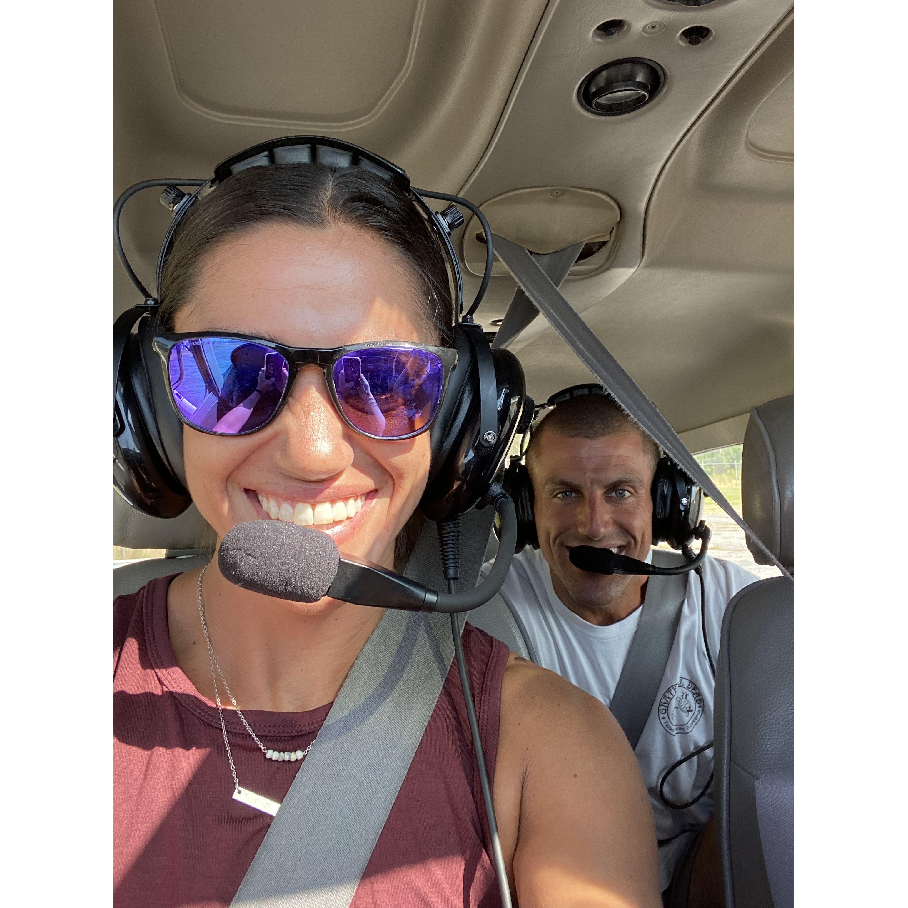 Helicopter ride over Acadia National Park