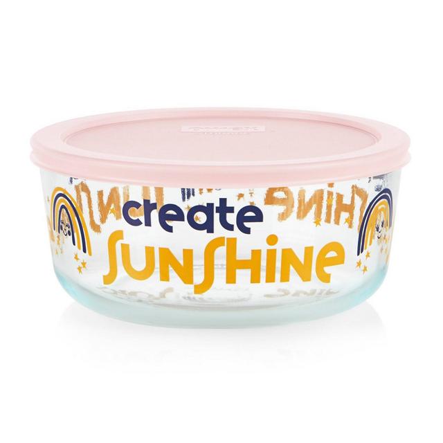 Pyrex 7 Cup Round Glass Food Storage Container - Create Sunshine