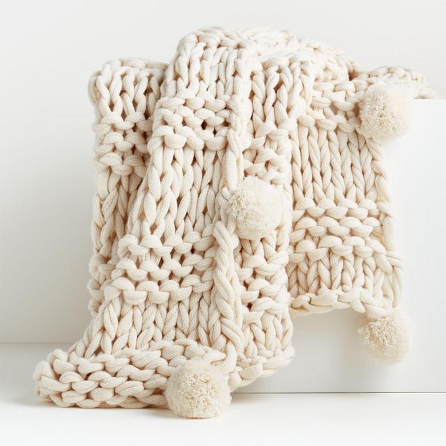Virka Ivory Throw
