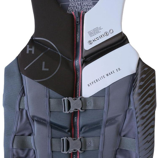 HyperLite Men's Elite Life Jacket - US Coast Guard Approved Level 70 Buoyancy Aid, Great for Any Water Sports Activity Including Boating, Paddle & Swimming