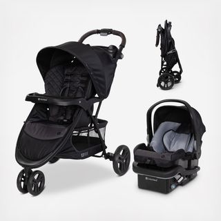EZ Ride DLX Stroller Travel System with EZ-Lift PLUS Infant Car Seat