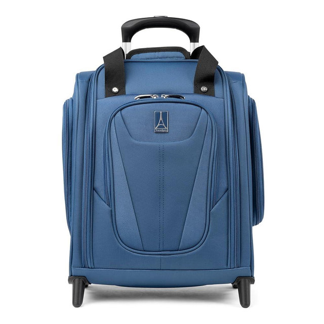 Travelpro Luggage Maxlite 5 Softside Lightweight Rolling Underseat Compact Carry on Upright 2 Wheel Bag, 15-Inch — Ensign Blue