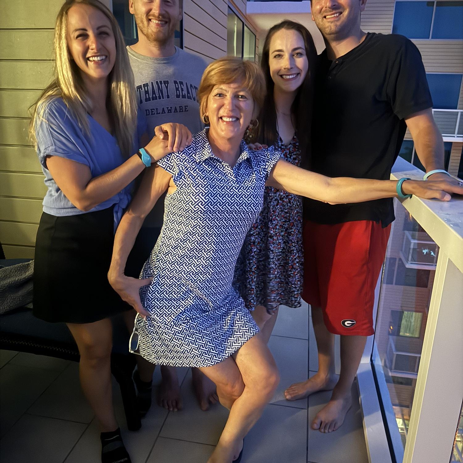 Marco Island fun...who doesn't love a balcony karoke party