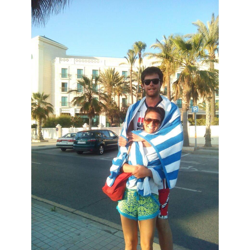 The first beach trip, 2015.
[Valencia, Spain]