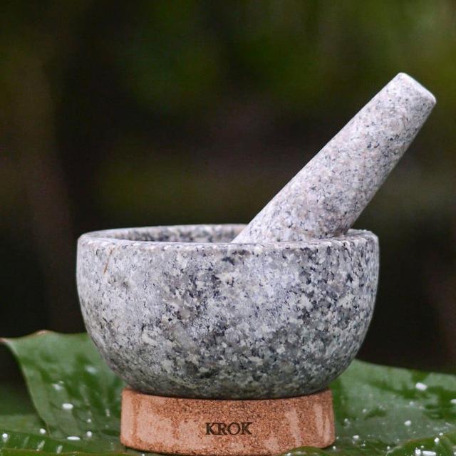 KROK Thai Granite Mortar and Pestle