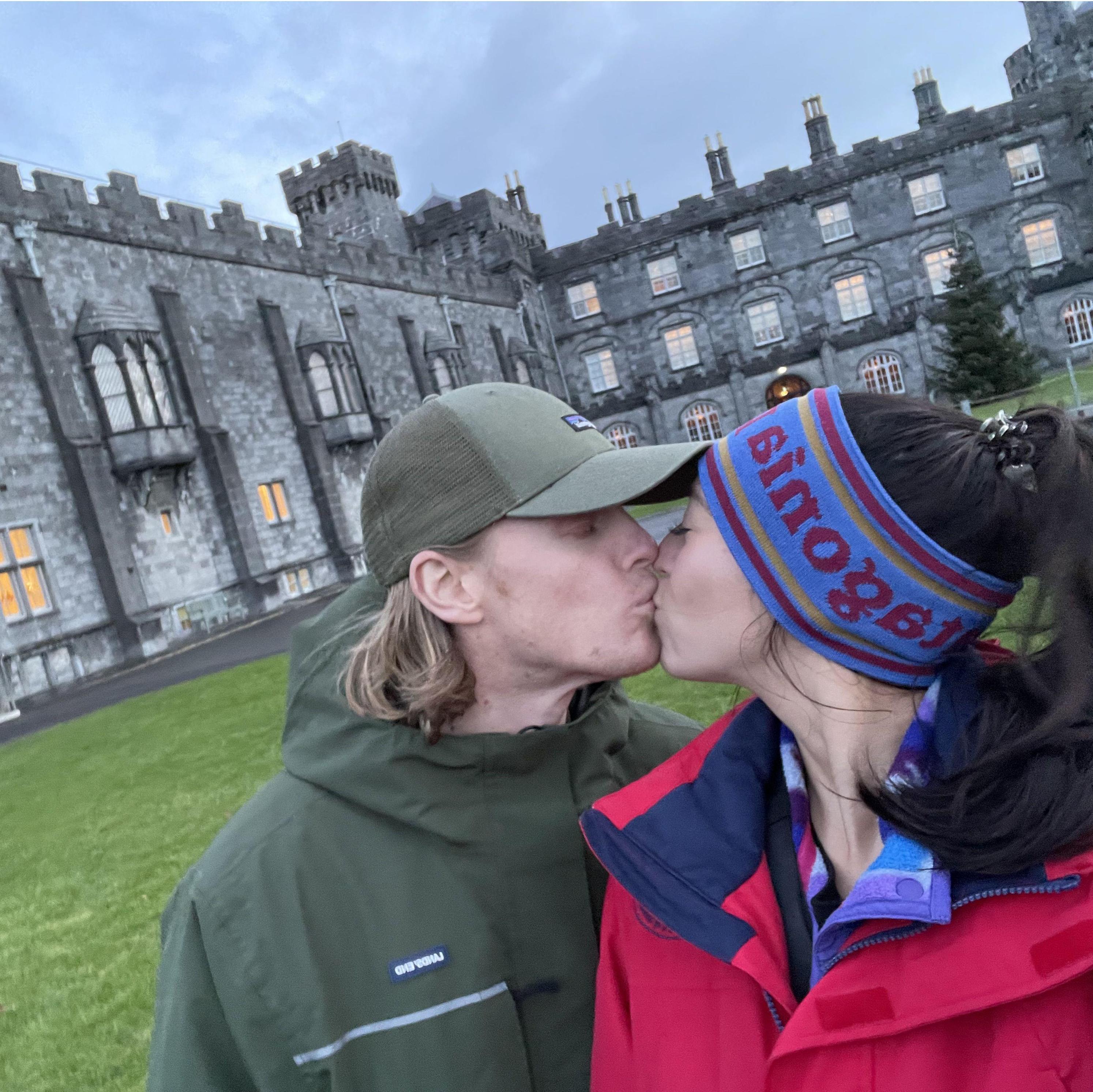 Celebrating our engagement with Tucker's family in Ireland.