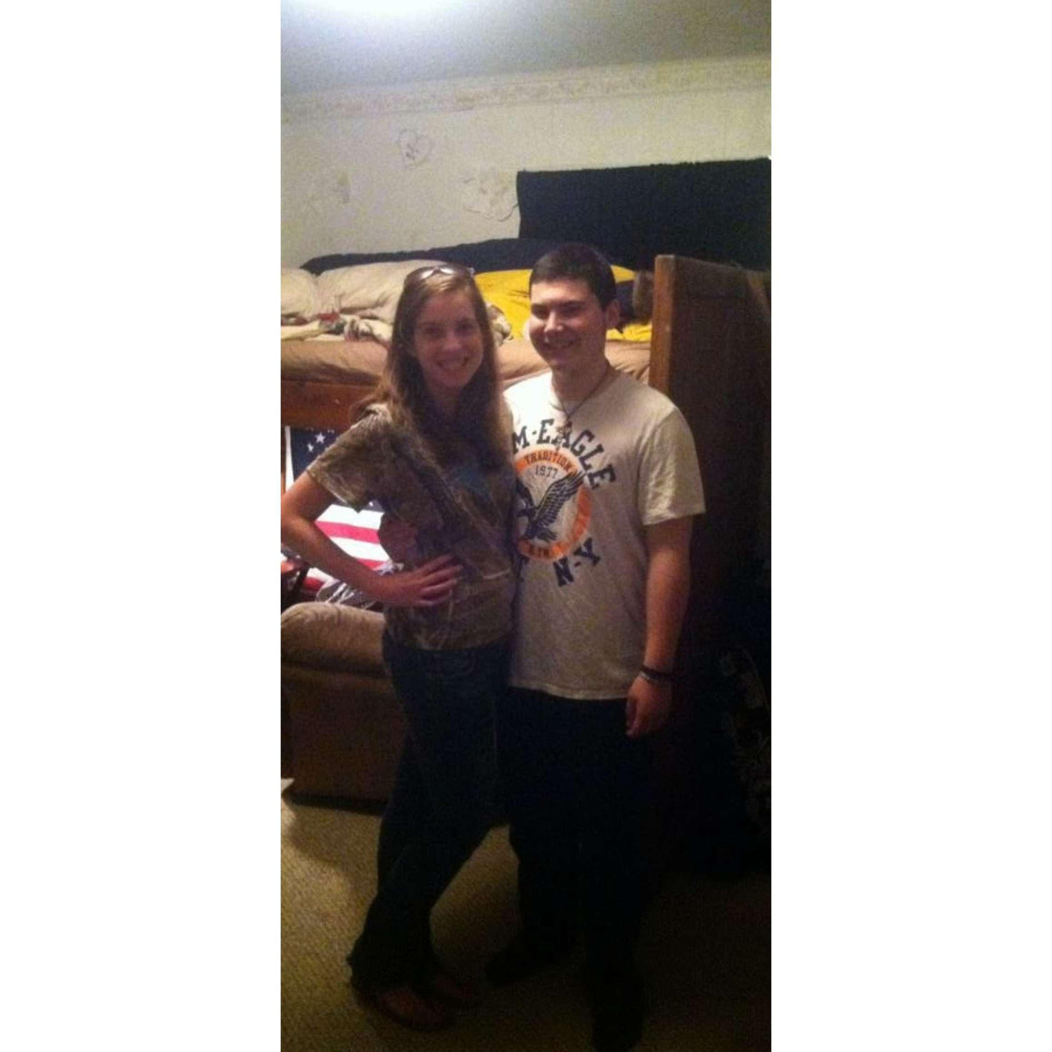 The first photo taken of Taylor and Zachery together in 2014