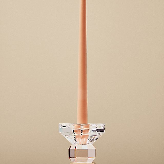 Cut Glass Candle Holder