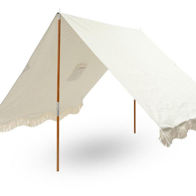 The Premium Beach Tent - Lauren's Sage Stripe