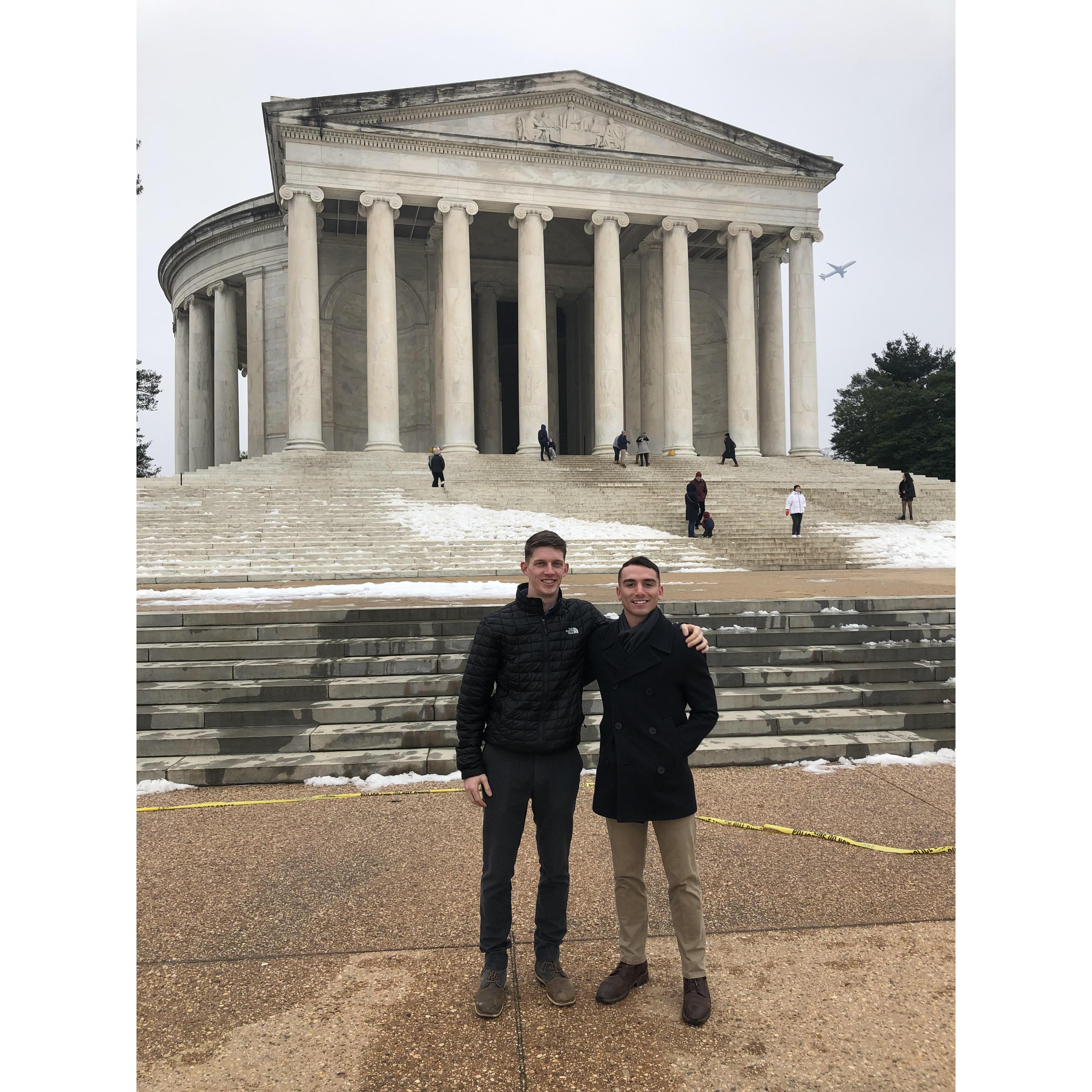 Anthony and Chris in DC for the March for Life.