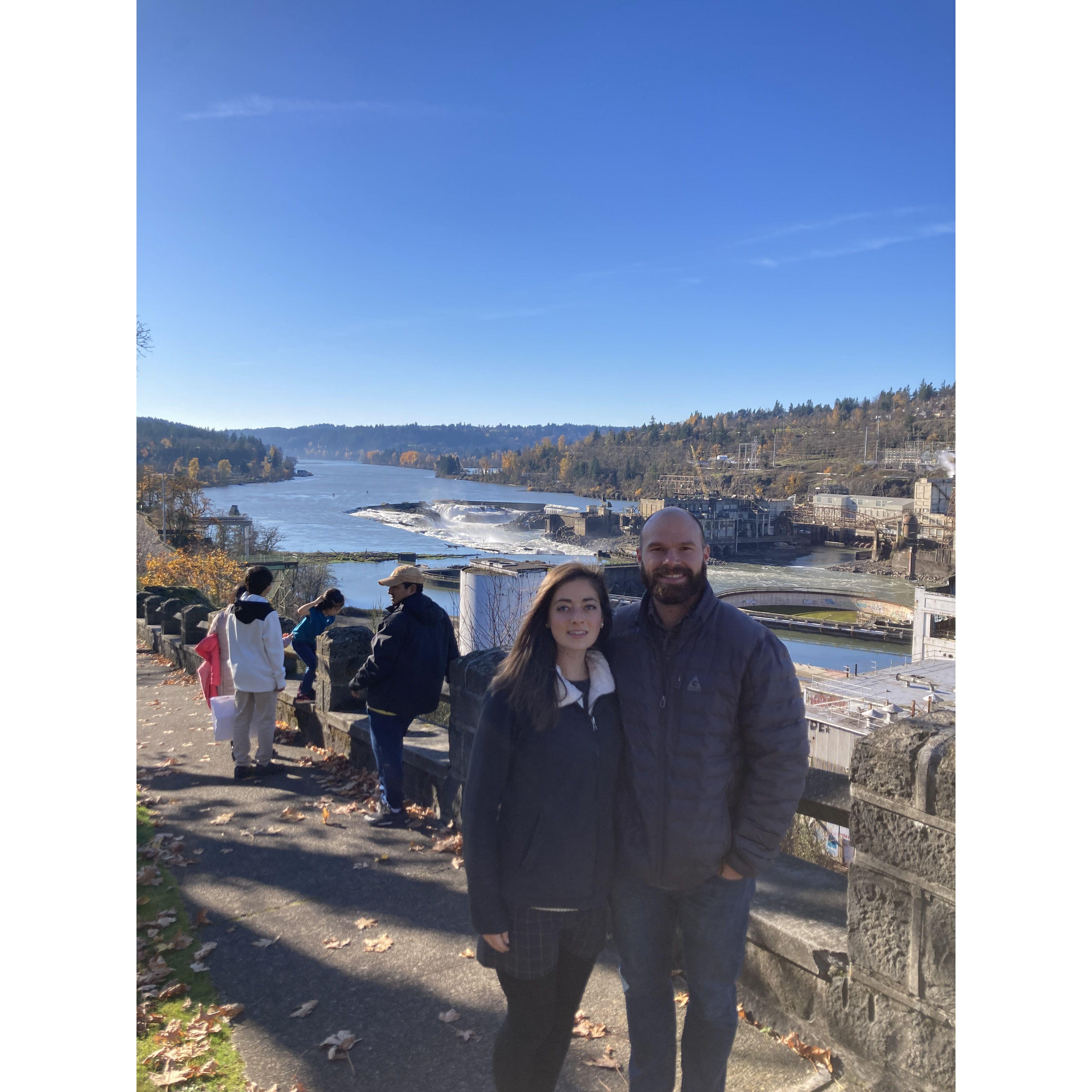 The falls in Oregon City