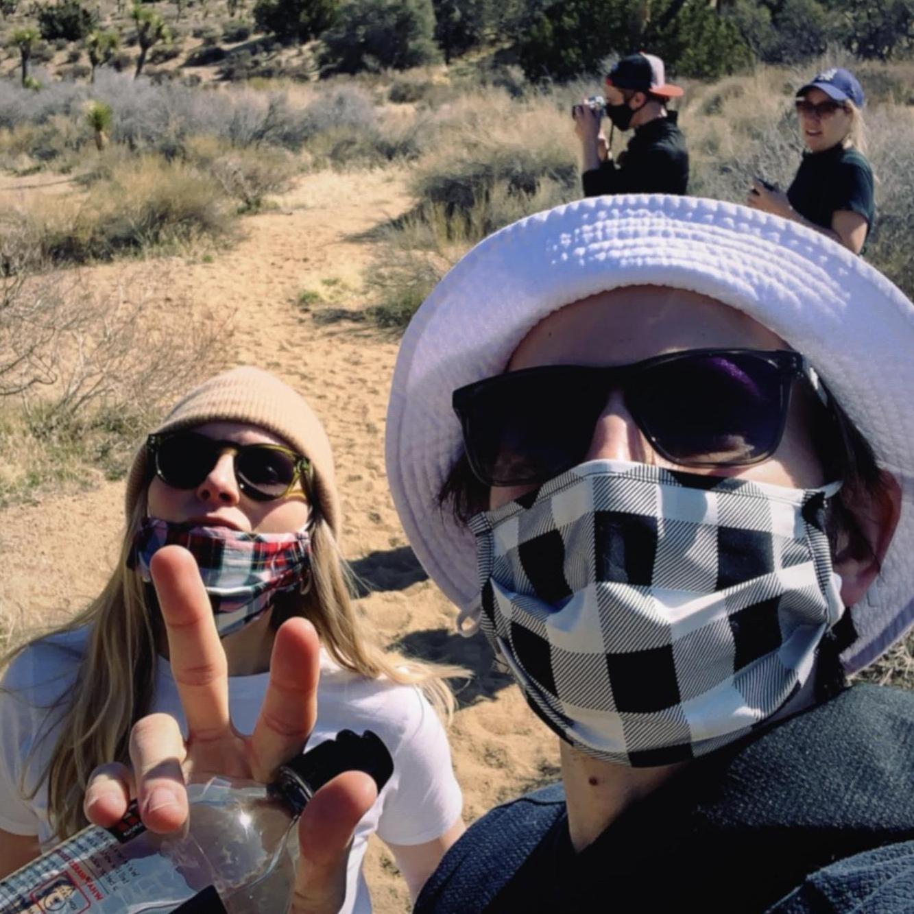 We mask and hike.