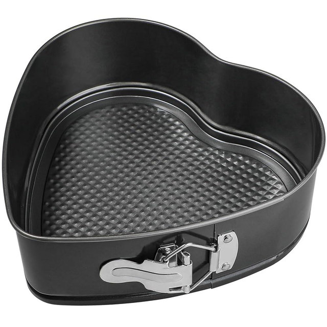 Webake Heart Shaped Springform Pan 9 Inch Nonstick Heart Cheesecake Pan, Large Heart Cake Mold, Valentine's Day Baking