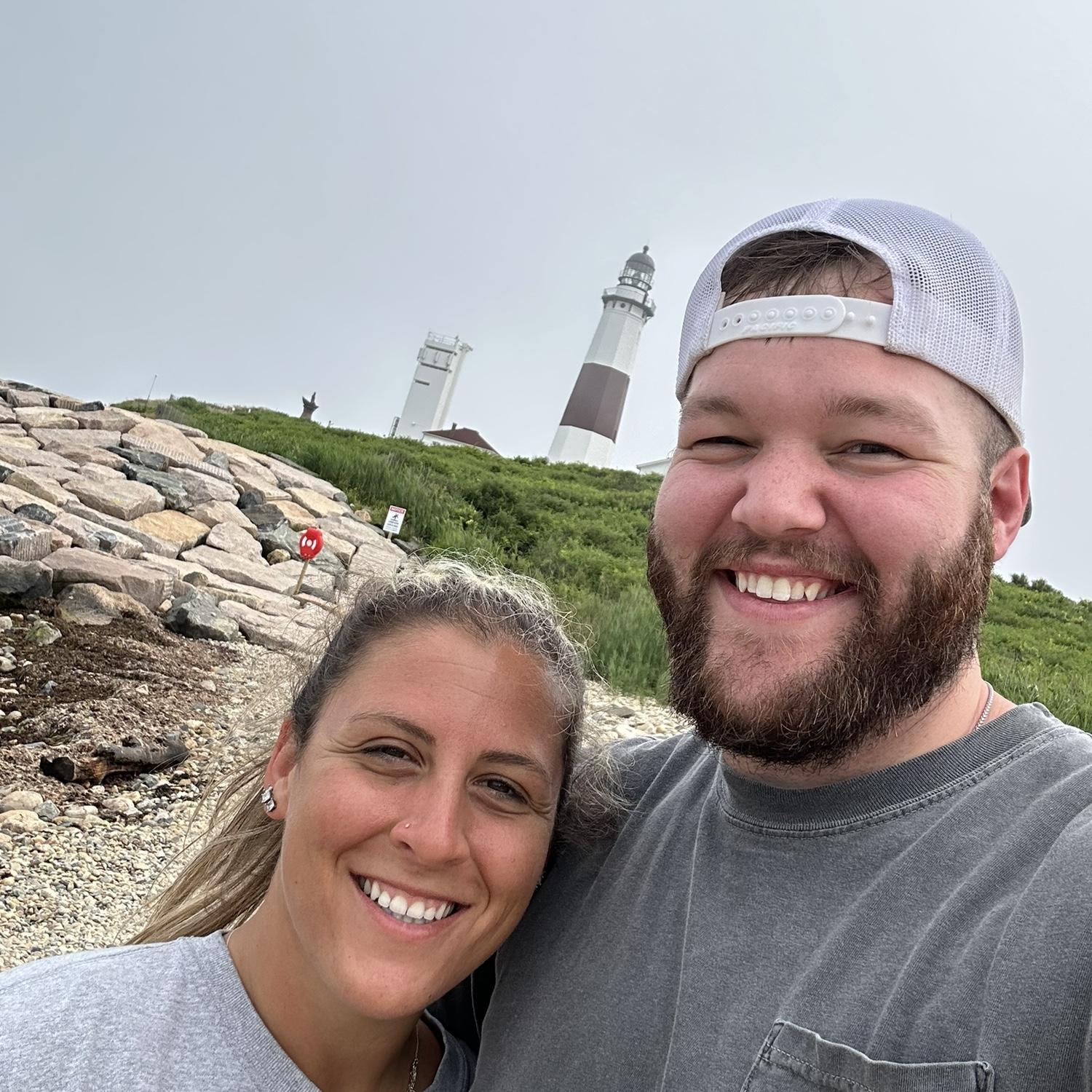 Montauk on Long Island on the first trip meeting Emma