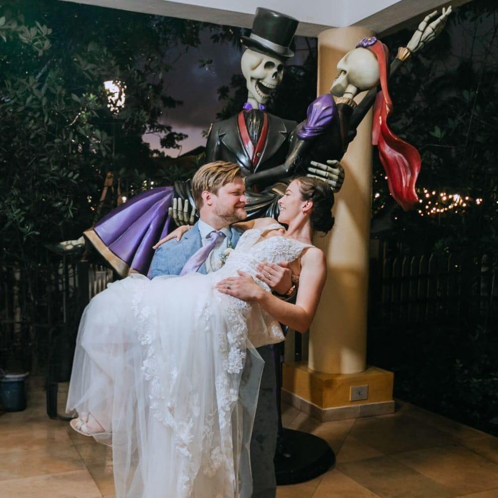 Our wedding is one week after El Dia de los Muertos in Mexico. We took some time to honor our ancestors and grandparents who were with us in spirit on that day.
