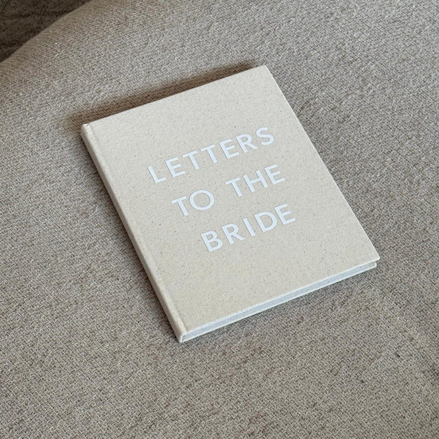 Letters to the Bride Book in Classic Linen