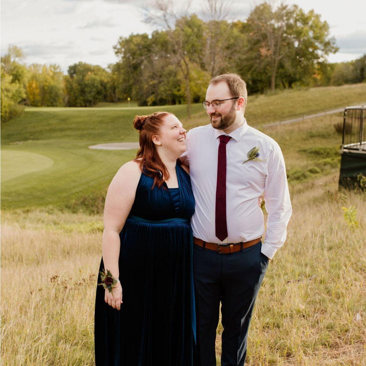 At Mike and Emma's Wedding.