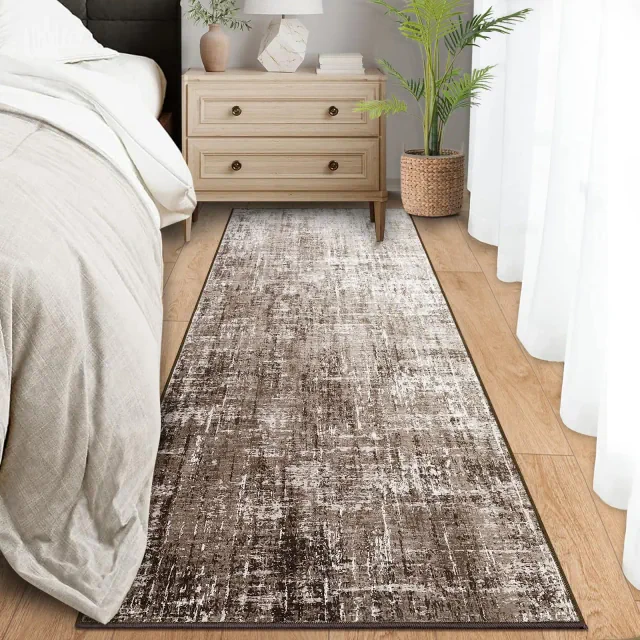 2'x6' Abstract Area Rugs for Living Room Bedroom Washable Modern Soft Non Slip Low Pile Accent Floor Carpet Home Decor