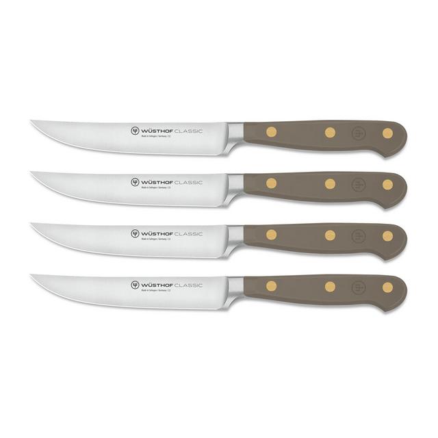 Classic 4-Piece Steak Knife Set in Velvet Oyster