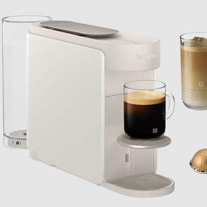 Nespresso Vertuo Up Pearl White & AeroXL Milk Frother