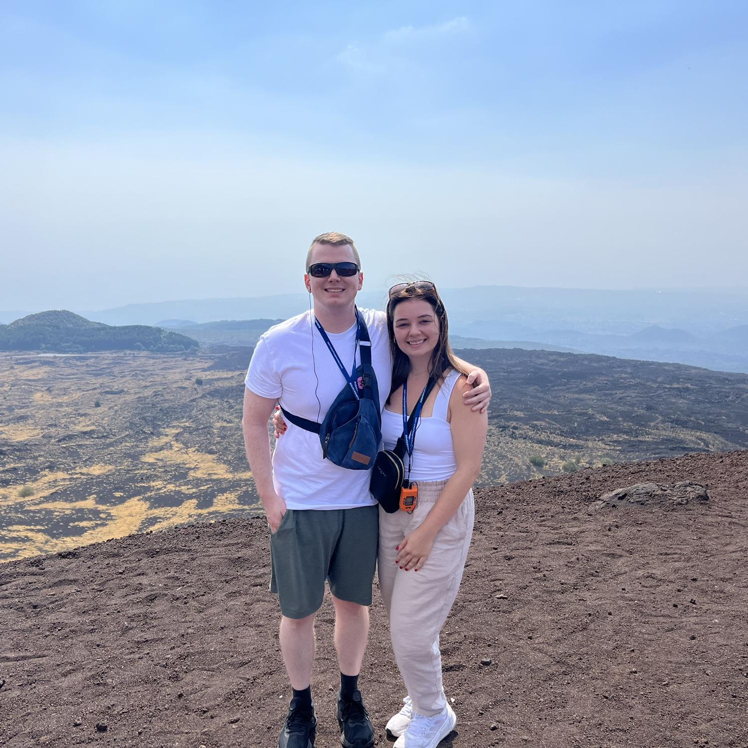 Climbing a volcano in Sicily