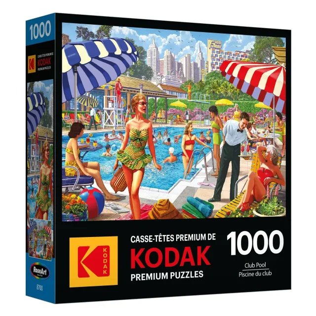 RoseArt Kodak Premium Club Pool Jigsaw Puzzle - 1000pc