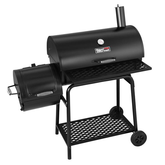 27" Barrel Charcoal Grill with Smoker